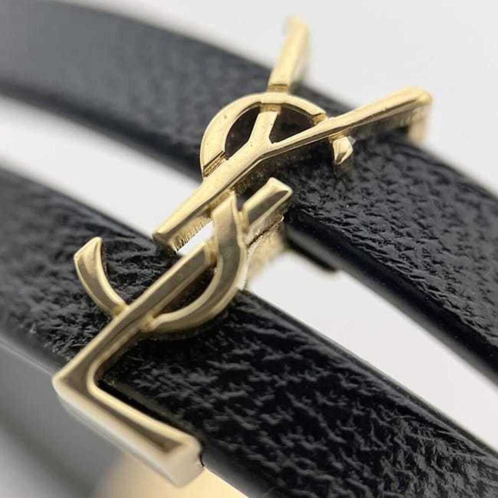 Saint Laurent Bracelet ec-24949 Black YSL Leather SAINT LAURENT PARIS Double-... - Picture 8 of 11